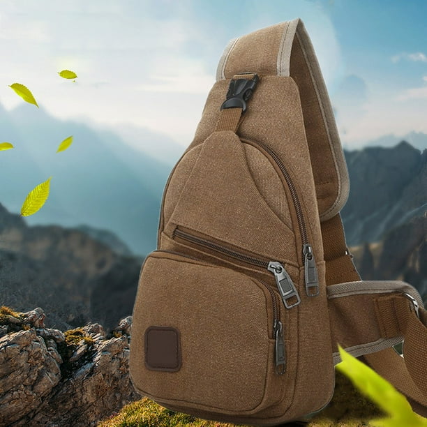 Ersvoioy Thickened Canvas Sling Bag for Women, Sling Backpack
