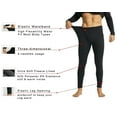 thumbnail image 4 of 2 Pack Thermal Underwear for Men, Thermal Pants for Men Fleece Lined Long Johns Bottoms Cold Weather Base Layer for Running Skiing, 4 of 7