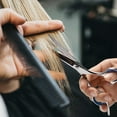 thumbnail image 5 of Tijeras para cortar cabello, tijeras profesionales para cabello de 6,5 pulgadas, tijeras de peluquero con borde de afeitar para mano derecha, salón, 5 of 5