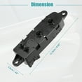 thumbnail image 3 of Interruptor del Asiento Eléctrico Unique Bargains 8 Vías Izquierdo Delantero 87066-1AB0A para Nissan Altima 4 DOOR SEDAN 2013-2016 Negro, 3 of 8