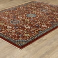 thumbnail image 3 of Oriental Weavers Aberdeen Area Rug - 006R1 - 6'7" x 9'6" - in Red/ Multi - Vintage Inspired, Stain Resistant, Family and Pet Friendly , Dining, Living Room Rug, 3 of 4