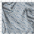 thumbnail image 4 of Soimoi Cotton Satin Spandex Blue Fabric By the Yard - 54 Inch Wide - Florals Print Fabric - Elegant and Timeless Patterns for Fashion and Home Decor Printed Fabric, 4 of 6
