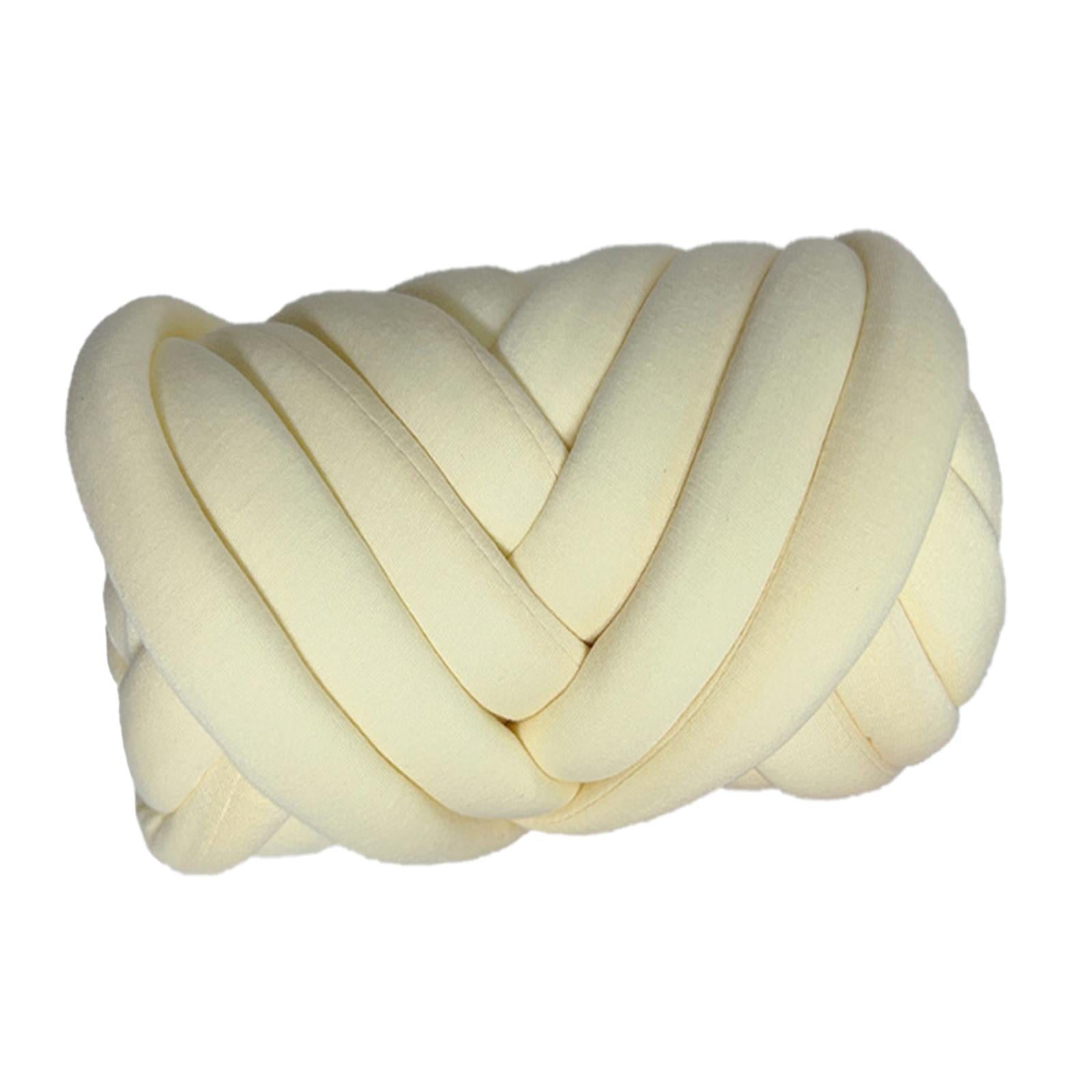 1.5kg Chunky Yarn Bulky Yarn Washable Tube Giant Soft Yarn Arm Knitting Yarn Weight Yarn Jumbo Tubular Yarn for Baskets Sweaters DIY Pet Bed Beige