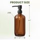 thumbnail image 2 of Dispensador de jabón AmazerBath, vidrio ámbar, 500 ml (paquete de 2), 2 of 9