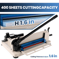 thumbnail image 3 of Guillotine Paper Cutter, Steel for Durability, 400 Sheet Capacity, Dual Safety, Paper Trimmer, Office, Home, Craft Room (A4), 3 of 9