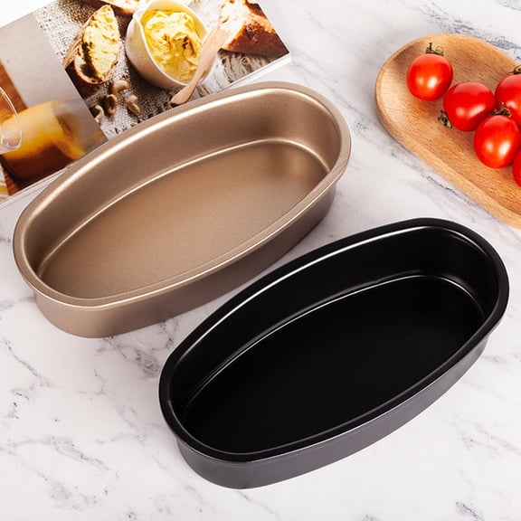 Joernso Oval Baking Tray Evenly Heated Carbon Steel Premium Practical Baking Pan Cooking Gadget