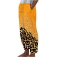 thumbnail image 1 of VEKDONE Womens Linen Long Pants Brown L, 1 of 5