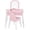 Pink, variant on Best Choice Kids Wooden Pretend Play Vanity and Chair Set w/ Mirror Little Girls Makeup Table with 3 Drawers, Pink