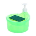 thumbnail image 3 of Soap Dispenser and Scrubber Holder Kitchen Soap Dispenser for Kitchen Hotel Green, 3 of 8
