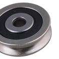 thumbnail image 4 of 4PCS Bearing Steel U Type Groove Pulley Rolloer Wheel 6x30x8mm for Door, 4 of 5