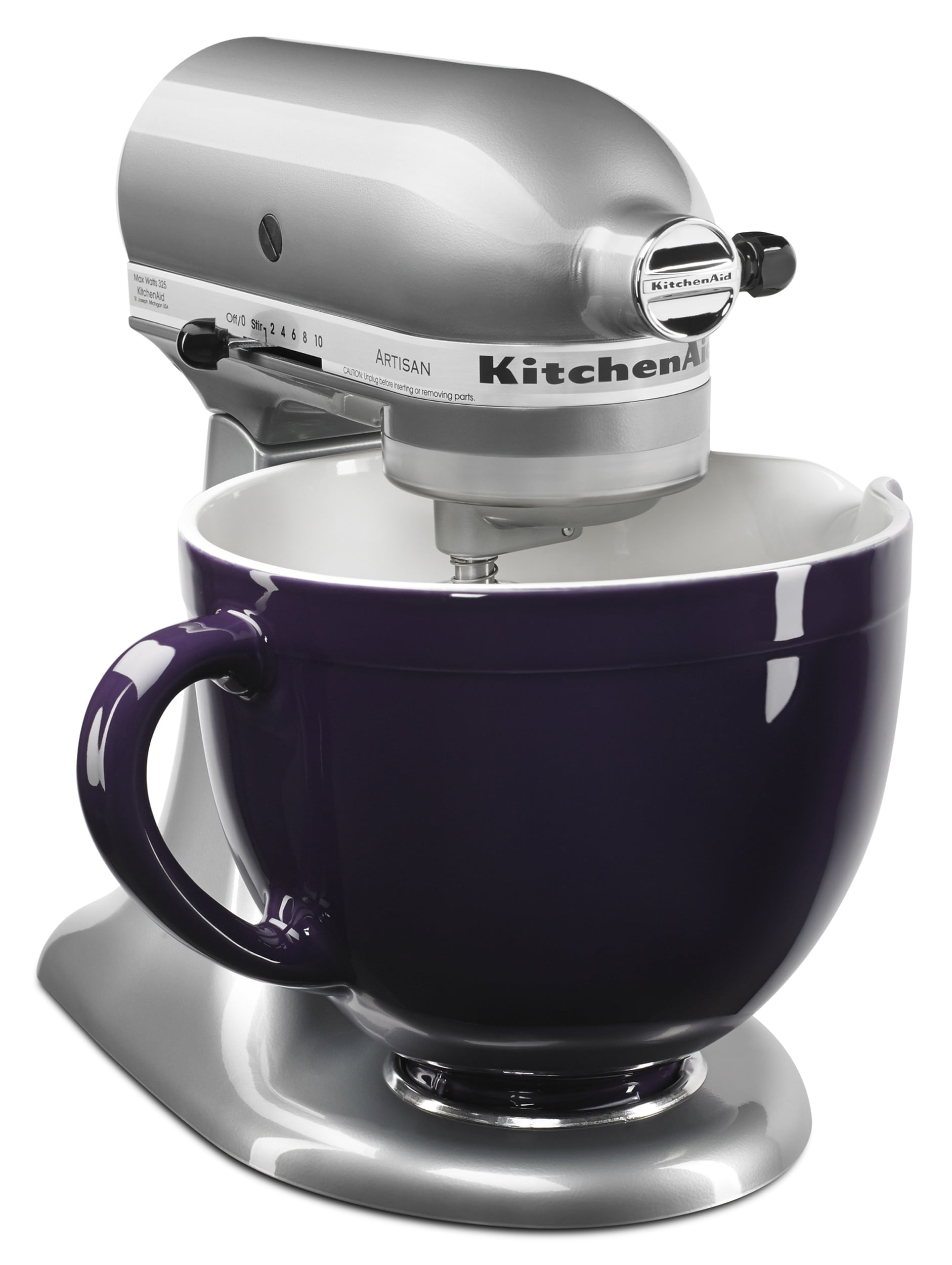 KitchenAid Stand Mixer Matte Black 5-Qt. Ceramic Mixing Bowl with