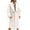 White##1, variant on jsaierl Women Solid Lapel Woolen Button Up Pocketed Long Sleeve Breasted Trench Coat Long Outwear