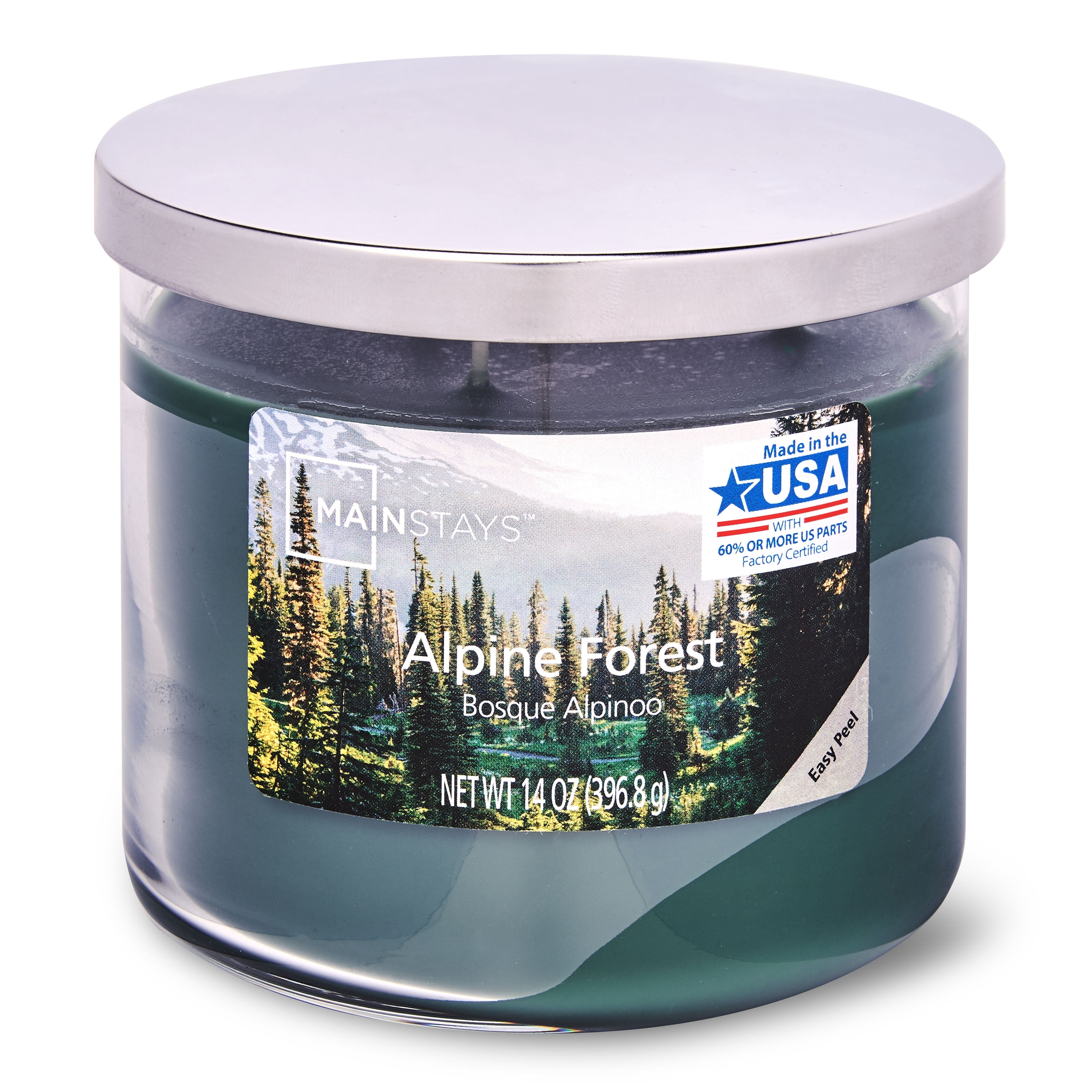 Mainstays 14oz Alpine Forest Jar Candle