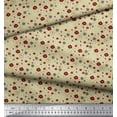 thumbnail image 3 of Soimoi Beige Poly Georgette Fabric Flower Artistic Print Fabric by the Yard 42 Inch Wide, 3 of 3