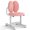 Pink, variant on Costway Kids Desk Chair with Double Back Support Adjustable Height Upholstered Computer Chair Pink