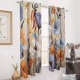 thumbnail image 2 of Watercolor Wildflowers Modern Window for Living Room Curtains for Child Bedroom Kitchen Decor Blinds Drapes, 2 of 7