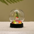 thumbnail image 5 of Uutvery Christmas Gift Transparent Ball,LED Night Light with Christmas Tree,Christmas Snow Globe with Snowman and Santa Claus,Desktop Decor Luminous Ornaments for Xmas Holiday Party Gifts, 5 of 7