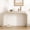 Natural, variant on YWEN 36" Curved Console Table Black Rounded Silhouette and Smooth Surface Console Table, Narrow Wood Arched Sofa Table Behind Couch Table for Living Room, Enterway, Hallway