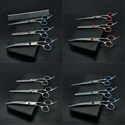 LUOPLNG High-Quality Professional Premium Dog Grooming Scissors Set - Top-of-the-Line Model Z3001 in Stainless Steel - Perfect for Achieving Pet Beauty - Must-Have Equipment for Expert Pe