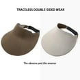 thumbnail image 2 of Sun Visor Hats for Women Wide Brim UV Protection Adjustable Large Golf Beach Cap Packable Travel Sport Visor, 2 of 8