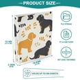 thumbnail image 5 of Dogs with Claws 3 Ring Binders 1.5 inch Hardcover File Folders with Interior Pockets A4 Size Organizer for School Office Hospital Set of 2, 5 of 8
