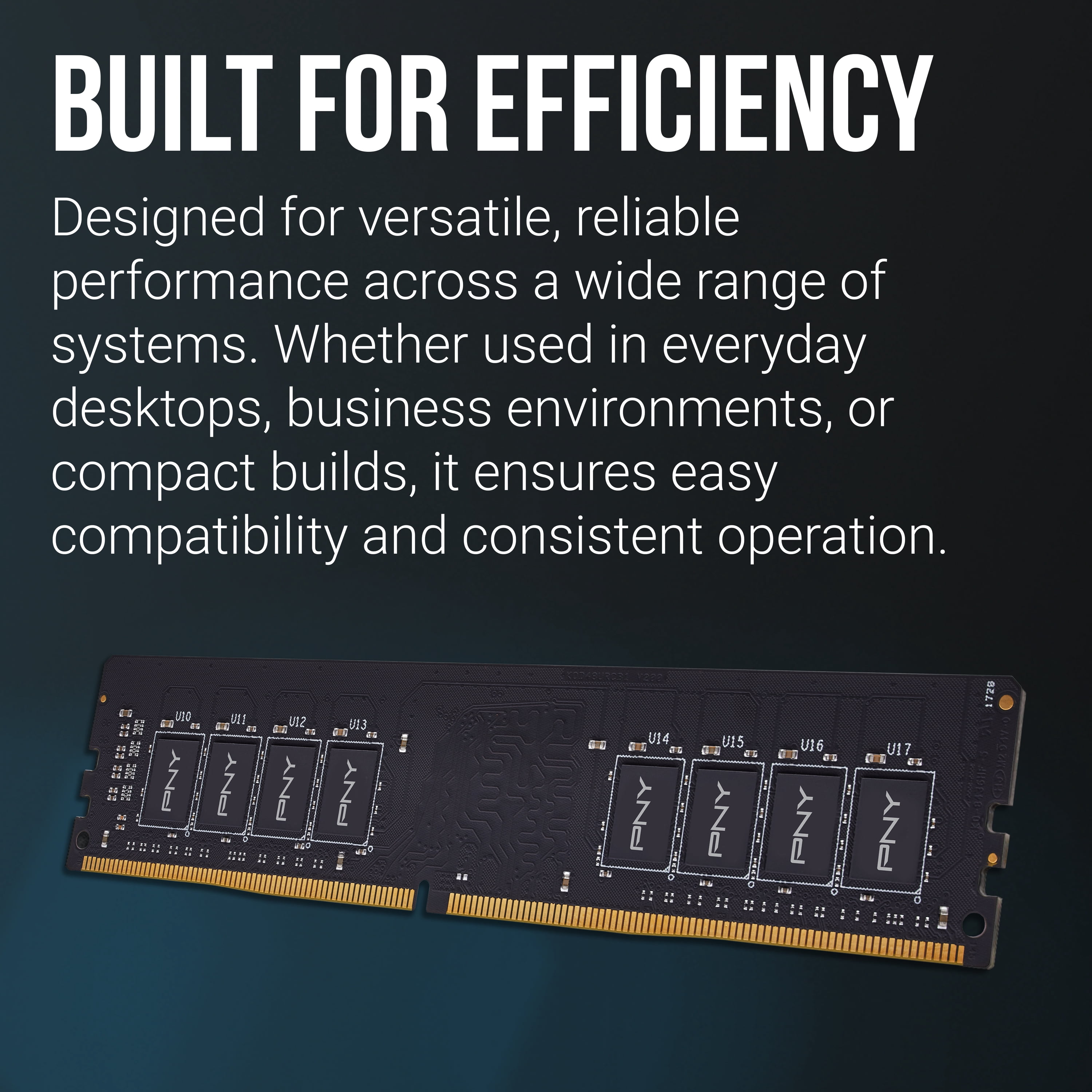 PNY Performance 16GB DDR4 3200MHz (PC4-25600) CL22 1.2V Desktop Memory