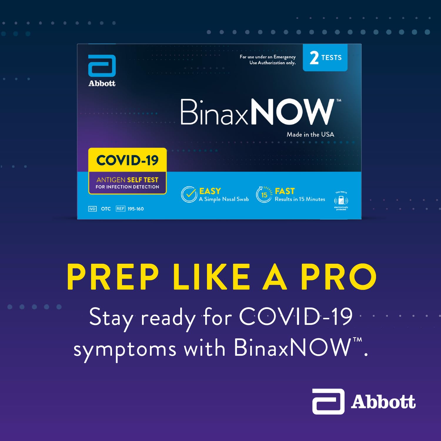 BinaxNOW COVID‐19 Antigen Self Test, 1 Pack, Double, 2-count, At Home COVID-19 Test, 2 Tests - image 5 of 12