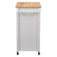 thumbnail image 2 of CorLiving Sage Wood Kitchen Cart With Cupboard, 2 of 9