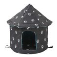 thumbnail image 1 of Weatherproof Outdoor Pet House for Cats and Small Dogs - Medium Yurt (35cm), 1 of 5