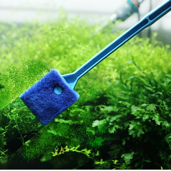 Fnochy Fish Tank Cleaner, Double Sided Sponge Aquarium Cleaner Water Tank Cleaner - Fish Tank Algae Cleaner Fish Tank Glass Cleaner Tank Cleaning Fish