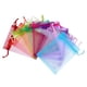 thumbnail image 1 of KAKOWELY 100 bolsas de organza con cordón para joyería, dulces y dulces (color aleatorio), 1 of 4