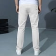 thumbnail image 7 of Miluxas Boys Uniform Chino Pants Kids Elastic Waist Pull on Twill Pants with Pockets White 12-14 Years, 7 of 7