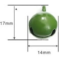 thumbnail image 2 of Green 12PCS/Lot Iron Loose Metal Beads Jingle Bells Christmas Decoration Pendants DIY Material Crafts Christmas Bells, 2 of 2