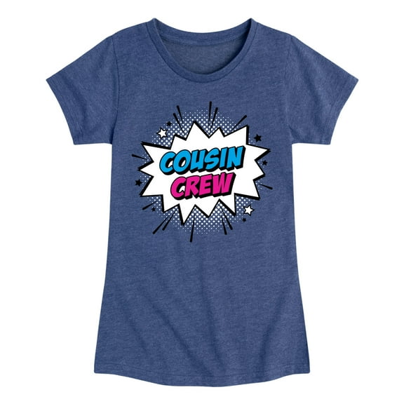 Instant Message - Comic Cousin Crew - Toddler & Youth Girls Short Sleeve Graphic T-Shirt