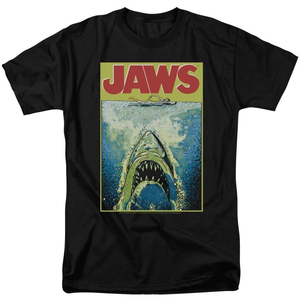 Jaws Movie Poster Retro Vintage Classic Universal Studios Mens Adult
