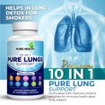 thumbnail image 3 of Suplemento Pure Lungs Support, limpiador pulmonar 10 en 1, 60 cápsulas, 3 of 8