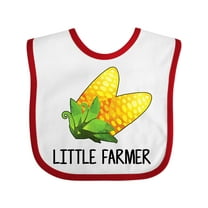 Inktastic Little Farmer with Corn Boys or Girls Baby Bib
