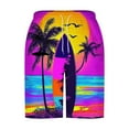 thumbnail image 5 of Horkkom Mens Swim Trunks Summer Drawstring Beach Shorts Vacation Hawaiian Shorts with Pockets Casual Swimwear, Gifts for Men, 5 of 5