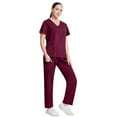 thumbnail image 4 of Works Uniforms Nursing Clothes Women Fashion Uniforms Stretch Scrubs Women Sets Scrubs Hospital Working Scrubs Set, 4 of 4