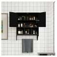 thumbnail image 3 of Bathroom Cabinet with Towel Bar - Wall Mounted Medicine Cabinet with Adjustable Shelves - Ample Storage for Toiletries & Medications - Modern Bathroom Decor, 3 of 5