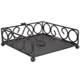 thumbnail image 4 of Home Basics Scroll Collection Steel Napkin Holder with Weighted Pivoting Arm, Black, 4 of 5