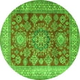 thumbnail image 1 of Ahgly Company Indoor Round Persian Green Traditional Area Rugs, 5' Round, 1 of 1