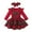 Red, variant on newwalpole Baby Girl Christmas Outfit Long Sleeve Romper Overall Skirt Dress 3Pcs Set, 0-24 Months Green for Size 6-12 Months