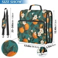 thumbnail image 2 of FORMRS Zipper Binder with Shoulder Strap 2-inch Ring 500 Sheet Capacity File Bag, Orange Leaves, 2 of 5