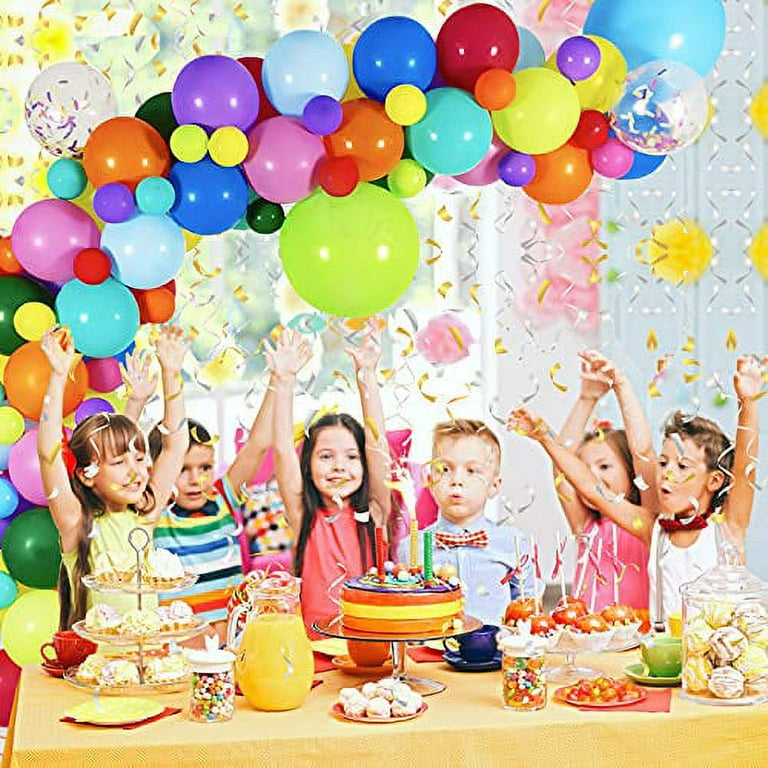 Cabina Home Multi-color Tik Tok Musical Birthday Balloon Garland Arch Latex  Party Decoration Kits, (139 Pieces) 