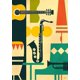thumbnail image 4 of Camisas hawaianas con botones para hombre, blusas de playa de manga corta con estampado de instrumentos musicales, informales, 2022, 4 of 4
