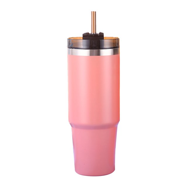 Labymos Gobelet Isotherme 30oz avec Couvercle et Paille Réutilisable Bouteille d'Eau en Acier Inoxydable 304 Glacée