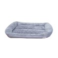 thumbnail image 2 of Washable Orthopedic Dog Bed with Bolster for Medium Breeds, Supportive & Machine-Washable Pet Mat for Joint Pain Relief, Cozy Rectangle Design for Indoor Use NAJKZA | Gray, 2 of 8