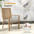 thumbnail image 5 of May in Color Patio Dining Chair Set of 4, Aluminum Outdoor Dining Chairs with Waterproof Cushions, Metal Outdoor Patio Furniture Seating for Porch, Balcony, Deck, Backyard, Light Wood Color, 5 of 8