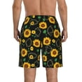 thumbnail image 3 of KLL Flower (2) Men's Casual Summer Beach Shorts Hawaiian Shorts with Pockets-Medium, 3 of 5